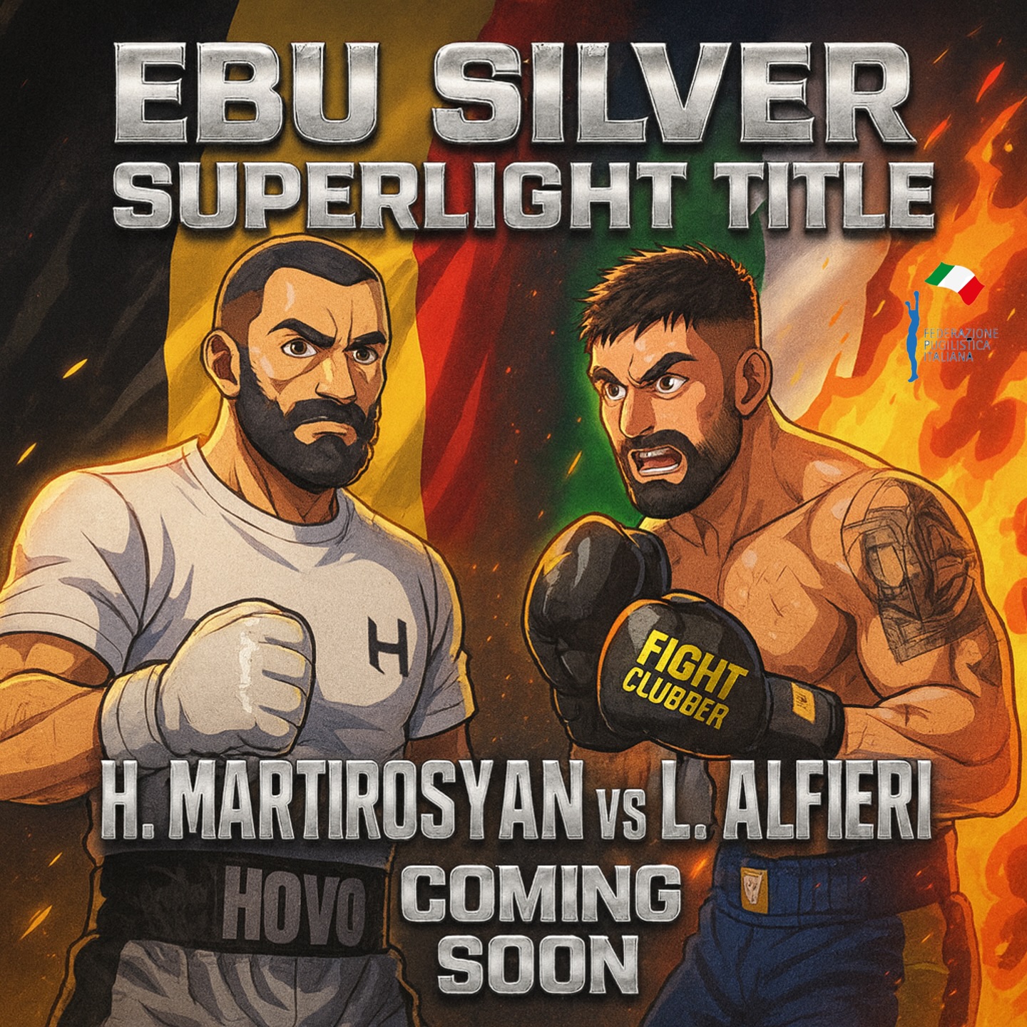 EBU SILVER SUPERLEGGERI - PROSSIMAMENTE LA SFIDA ALFIERI VS MARTIROSYAN