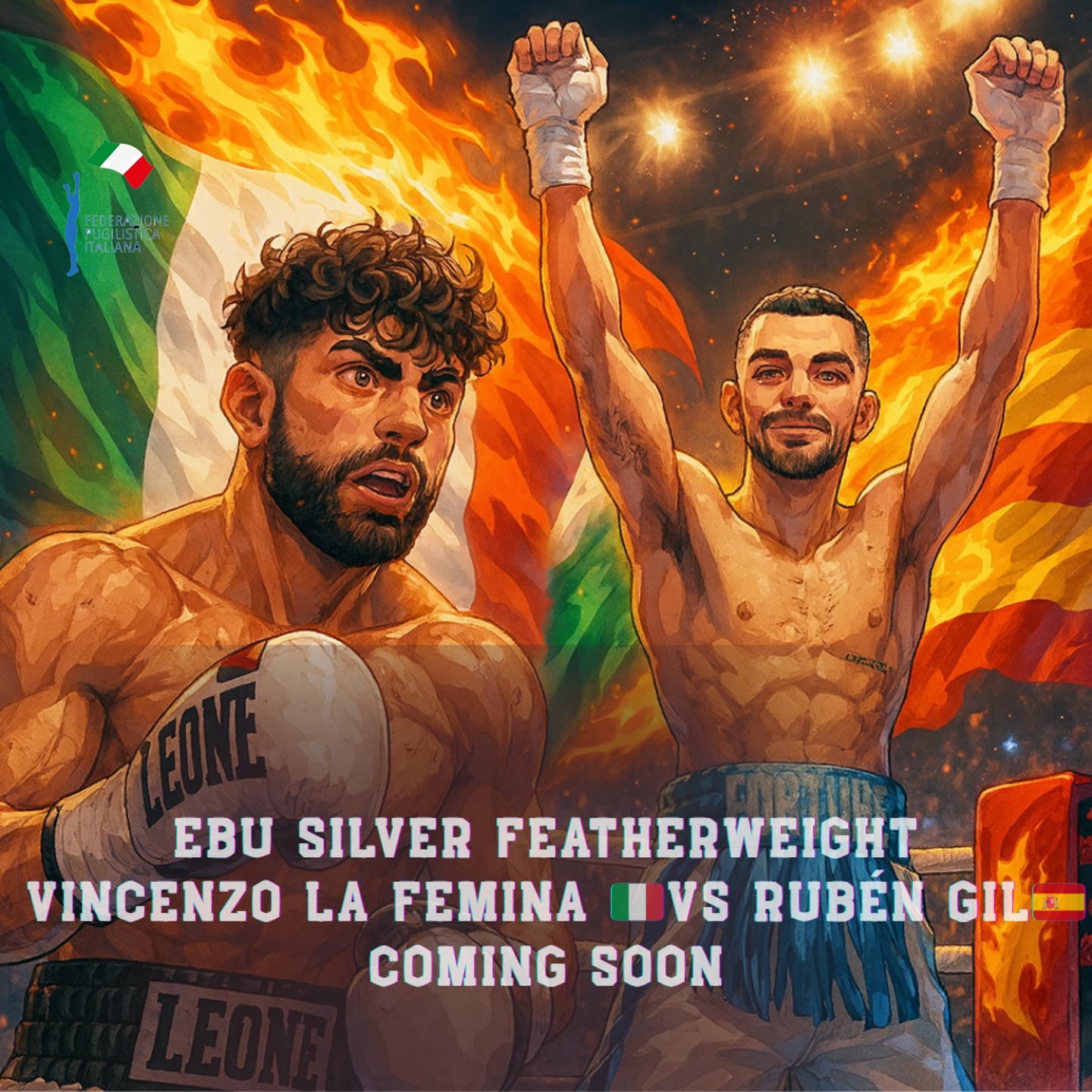 EBU SILVER PESI PIUMA - PROSSIMAMENTE IL MATCH TRA VINCENZO LA FEMINA E RUBEN GIL