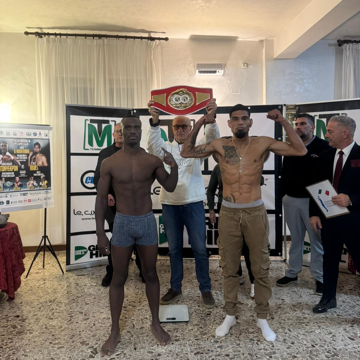 TUTTO PRONTO A OSIMO PER LA SFIDA IBF INT. SUPERLEGGERI METONYEKPON VS RIVAS