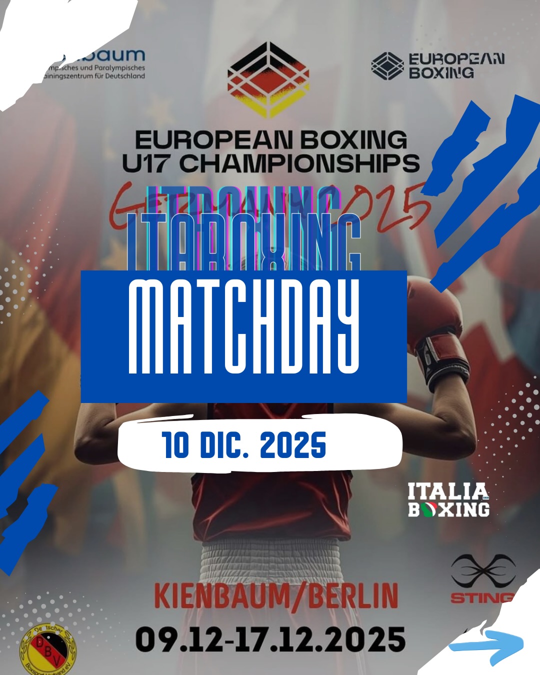 EURO U 17 BOXING CHAMPIONSHIPS KIENBAUM 2025 - ITABOXING MATCH DAY 1 - INFO ORARI E LIVESTREAMING 