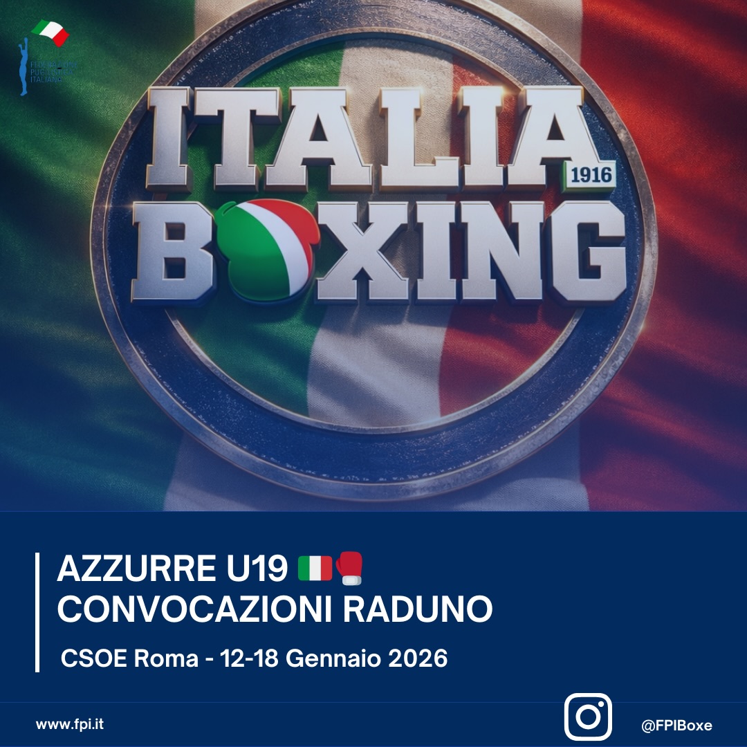 CONVOCAZIONI AZZURRE U19 RITIRO 12-18 GENNAIO PV CSOE ROMA