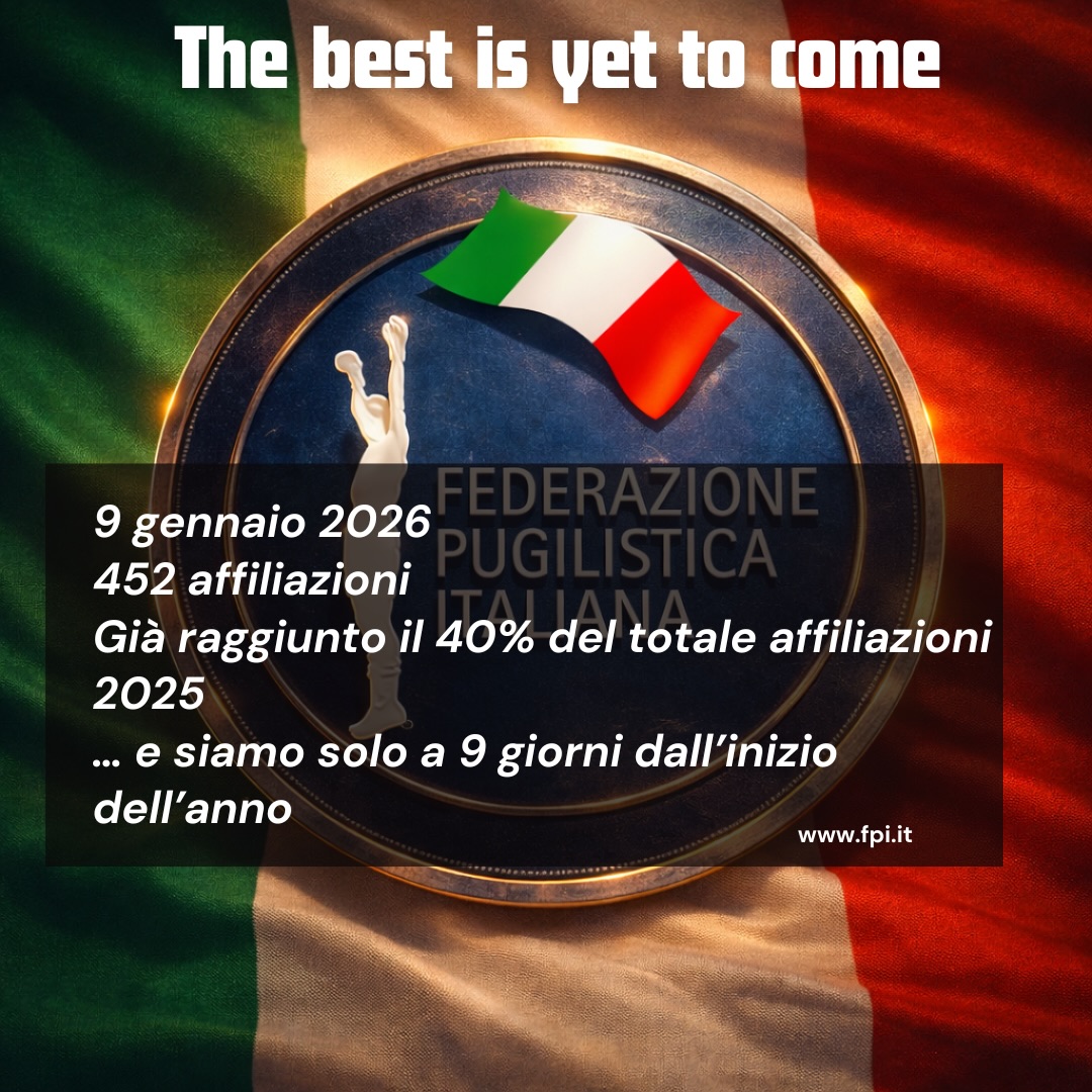 9 gennaio 2026  452 affiliazioni  Già raggiunto il 40% del totale affiliazioni 2025