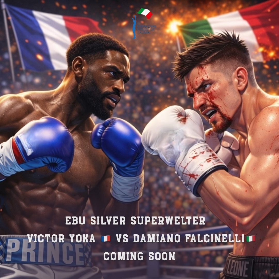 TITOLO EBU SILVER SUPERWELTER - PROSSIMAMENTE LA SFIDA FALCINELLI VS YOKA 