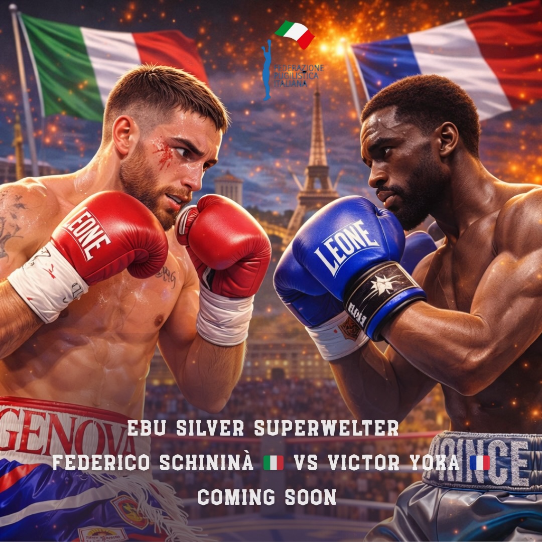 TITOLO EBU SILVER SUPERWELTER - PROSSIMAMENTE LA SFIDA SCHININA' VS YOKA