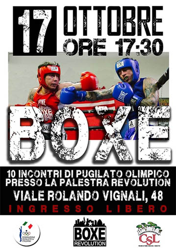 Boxe a Cinecittà con ASD Revolution