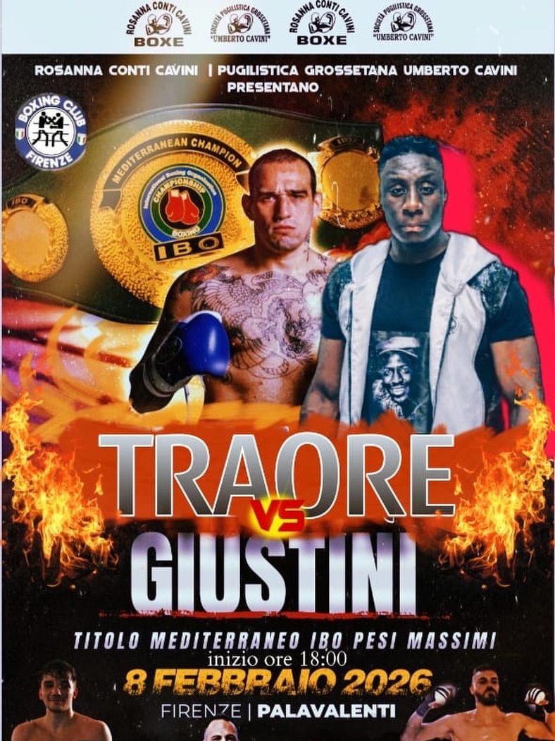IBO MEDITERRANEO PESI MASSIMI | IL PROSSIMO 8/2 A FIRENZE GIUSTINI VS TRAORE 