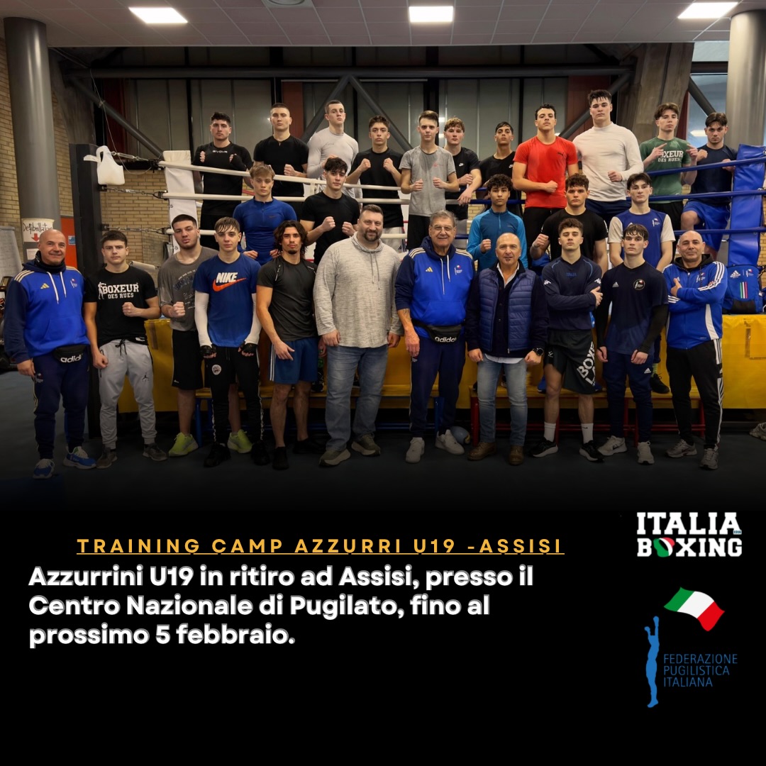 Azzurri U19 in ritiro ad Assisi fino al prossimo 5 Febbraio. 