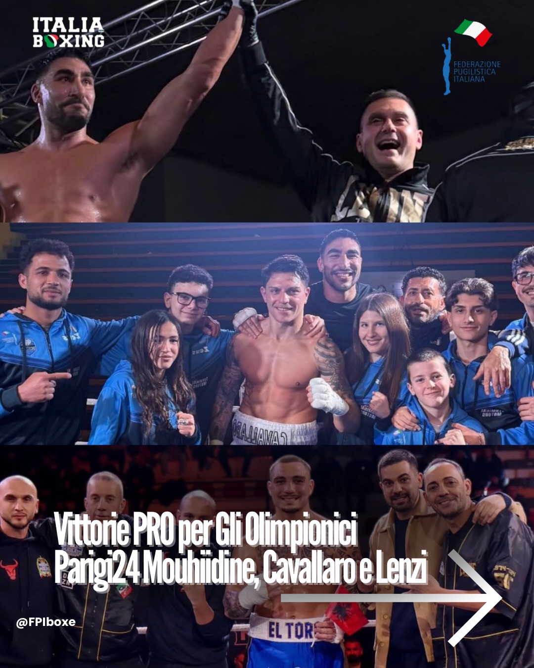 PROSEGUE DA INVITTI IL PERCORSO PRO DEGLI OLIMPIONICI PARIGI24 MOUHIIDINE, LENZI E CAVALLARO 