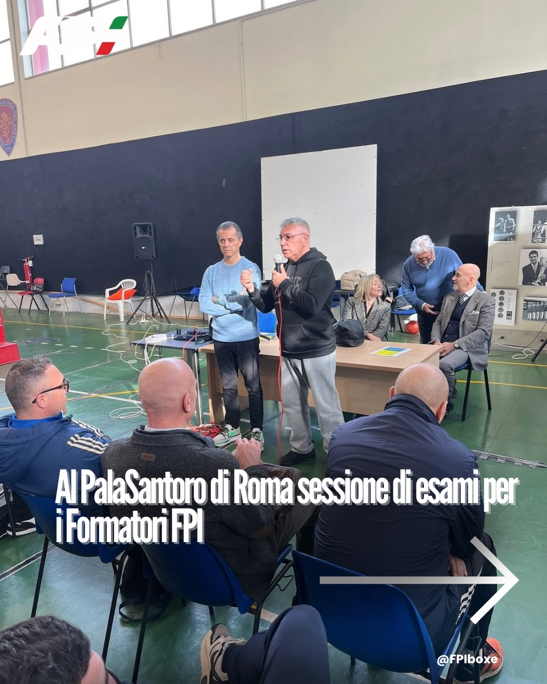 Il Presidente Flavio D'Ambrosi presente agli Esami per i nuovi Formatori FPI 