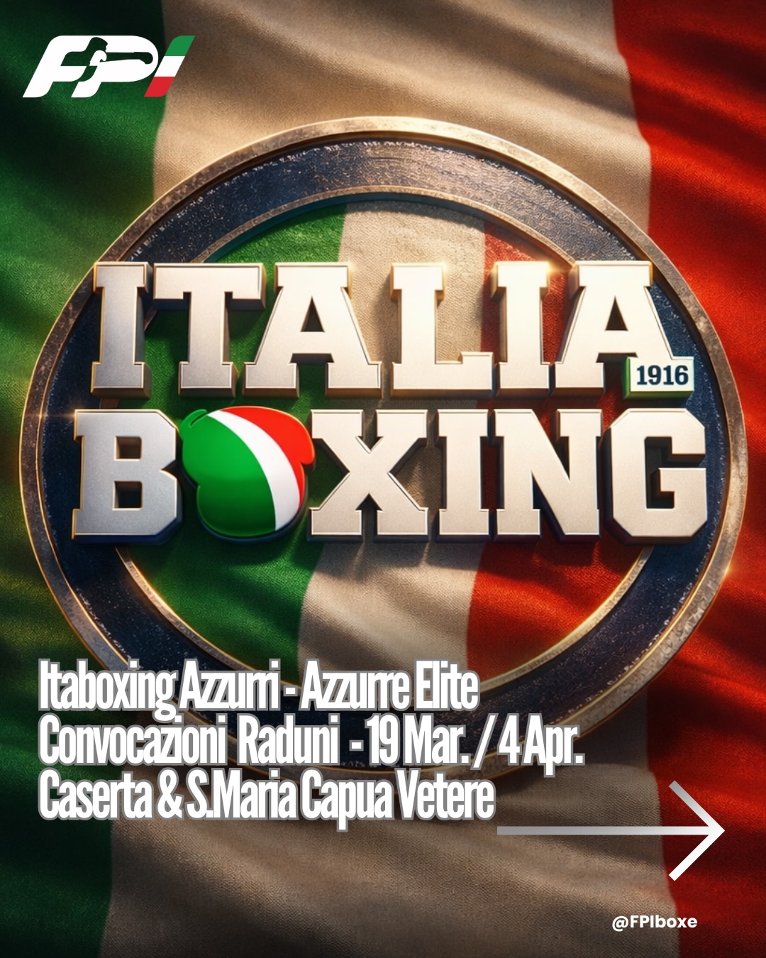 ITABOXING ELITE M/F CONVOCAZIONI RADUNO CASERTA/S. MARIA CAPUA VETERE 19/3 4/4 PV