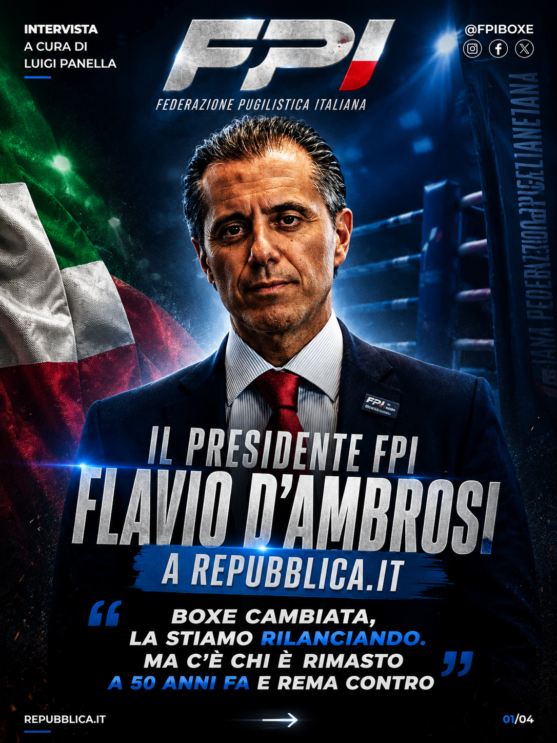 Luigi Panella intervista il Presidente FPI Flavio D’Ambrosi per Repubblica.it 