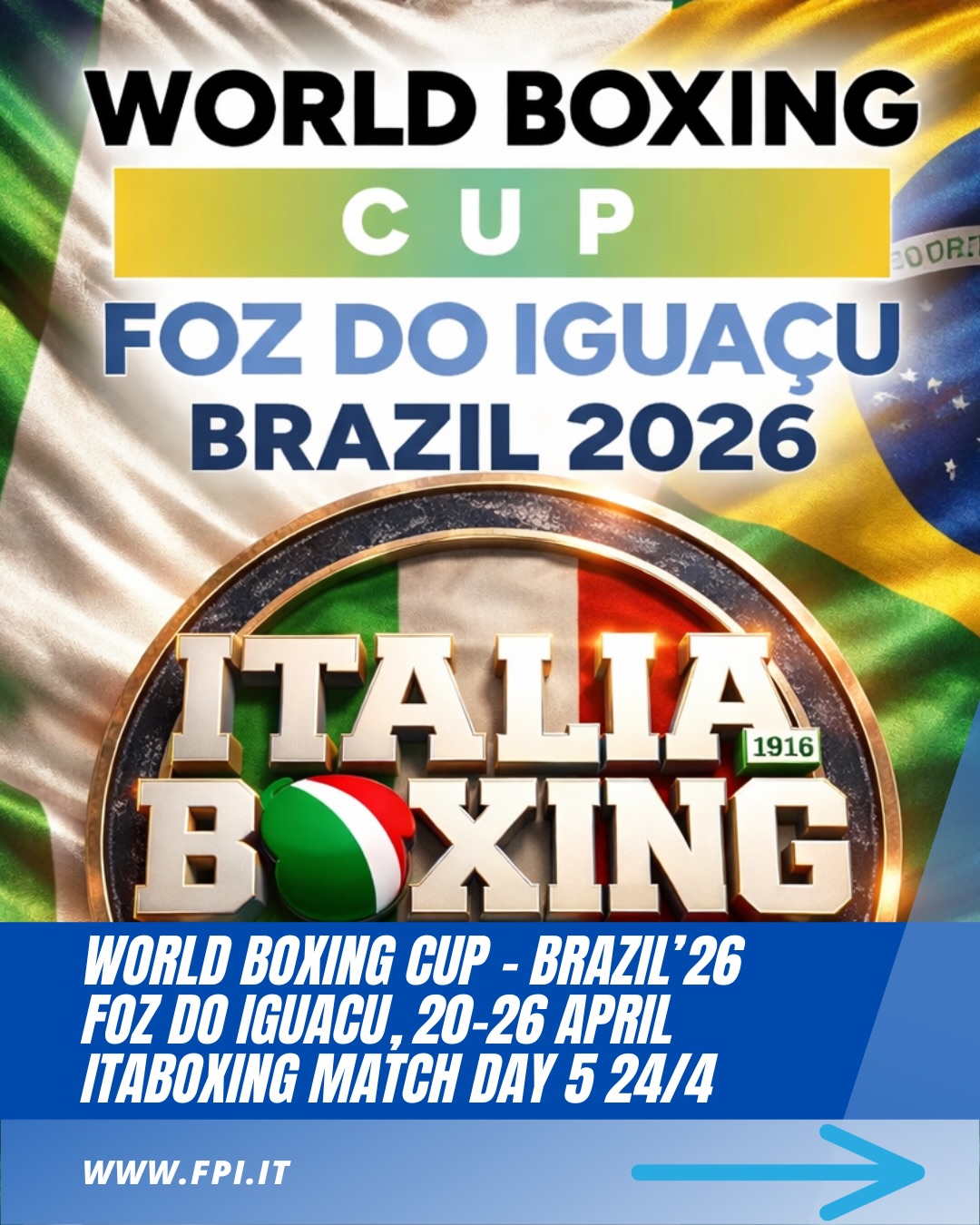 World boxing Cup 1° STAGE BRAZIL 2026 -  ITABOXING MATCHDAY 5 | AGG. LIVE - INFO ORARI E LIVESTREAMING