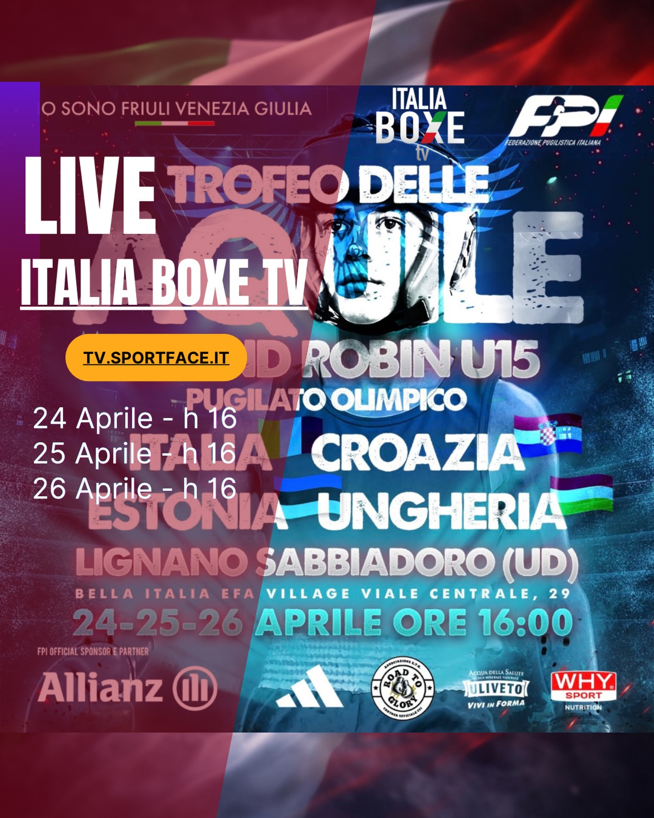 Trofeo della Aquile 2026 - DIRETTA SU ITALIA BOXE TV DA OGGI AL 26/4