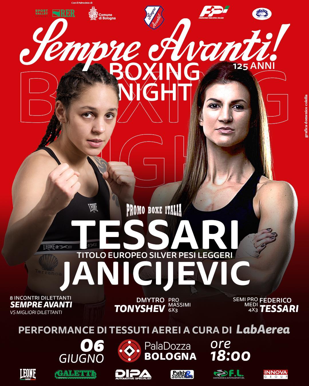 EBU SIlver Pesi Leggeri | Il 6 giugno a Bologna la sfida tra la Tessari e la Janicijevic.