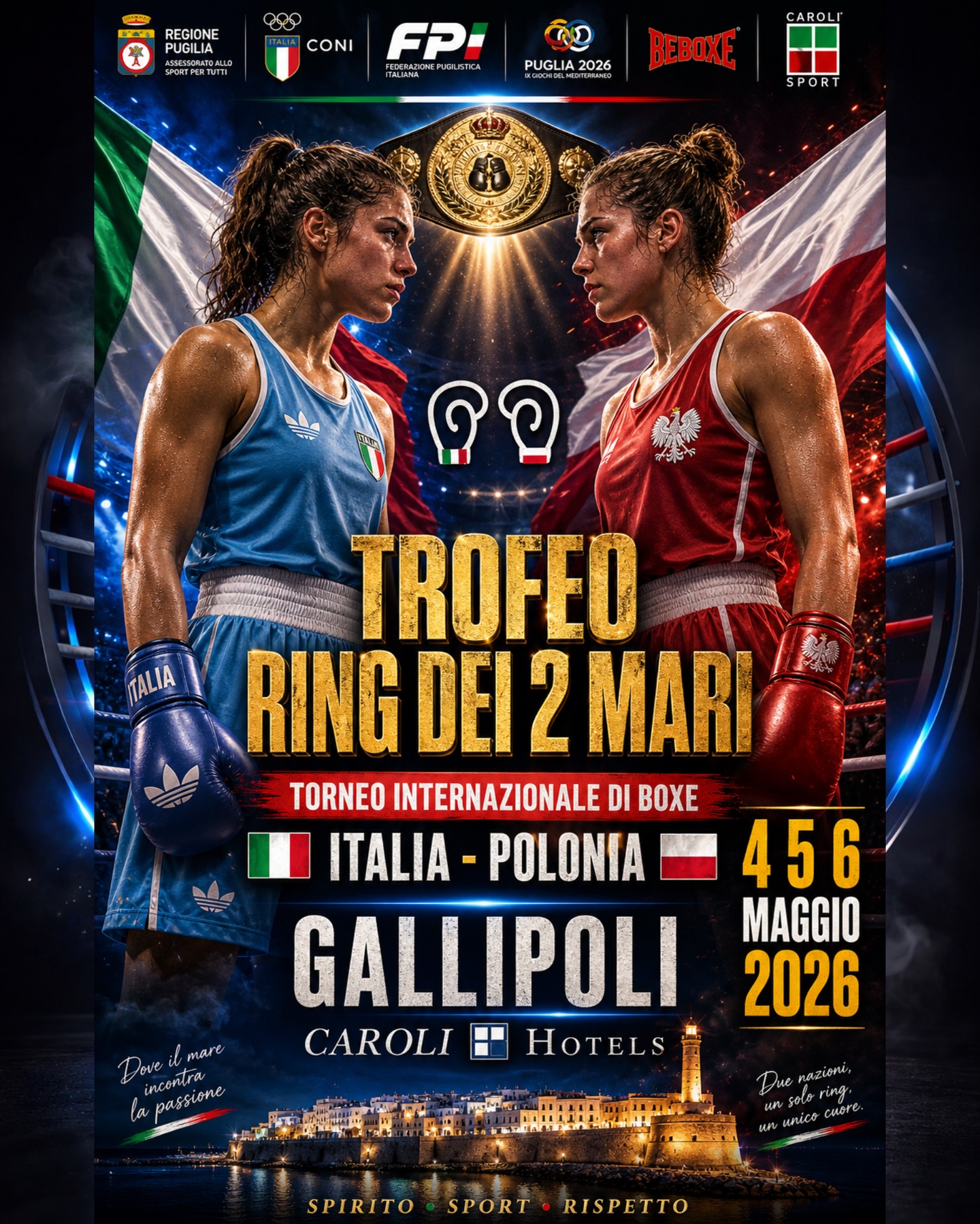 DA OGGI AL 6 MAGGIO AZZURRINE U17 e POLONIA PROTAGONISTE DEL TROFEO RING DEI 2 MARI 