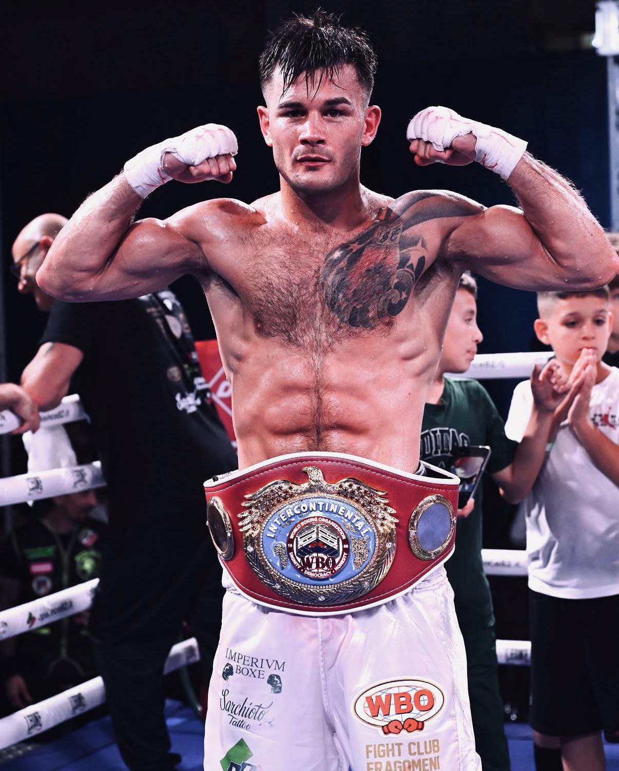 OPI FIGHT NIGHT - SARCHIOTO CAMPIONE WBO INT. PESI MED- PERITORE CAMPIONESSA EUROPEA DEI GALLO 