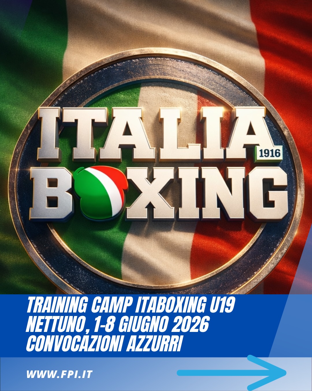 CONVOCAZIONI AZZURRI U19 - TRAINING CAMP NETTUNO 1-8 GIUGNO PV