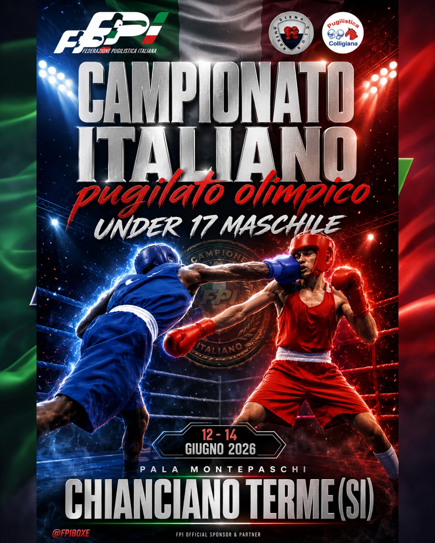 FASI FINALI CAMPIONATI ITALIANI MASCHILI U17 2026 - CHIANCIANO TERME 12-14 GIUGNO - INFO E DETTAGLI 