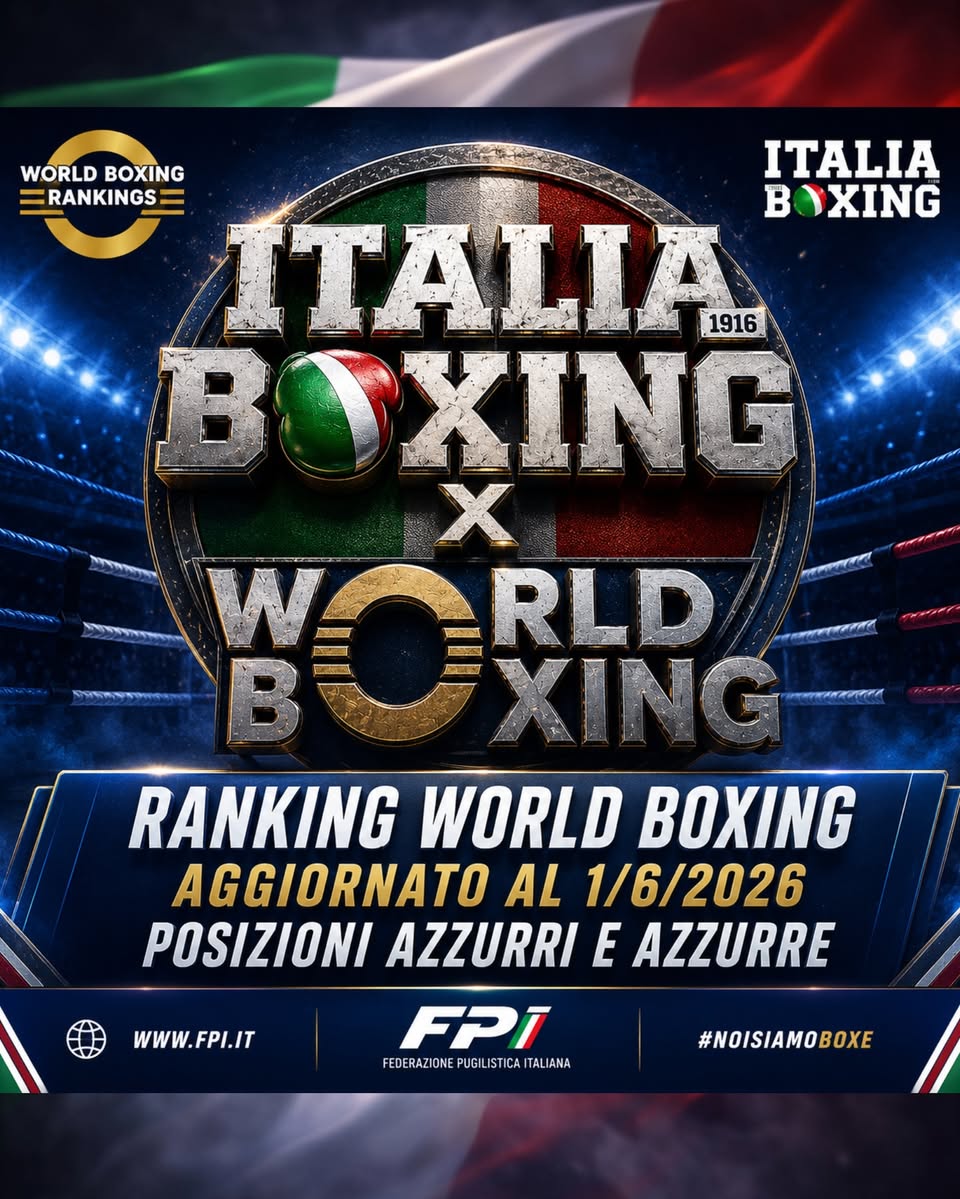 Ranking World Boxing  GIUGNO 2026 - Posizioni Azzurre e Azzurri