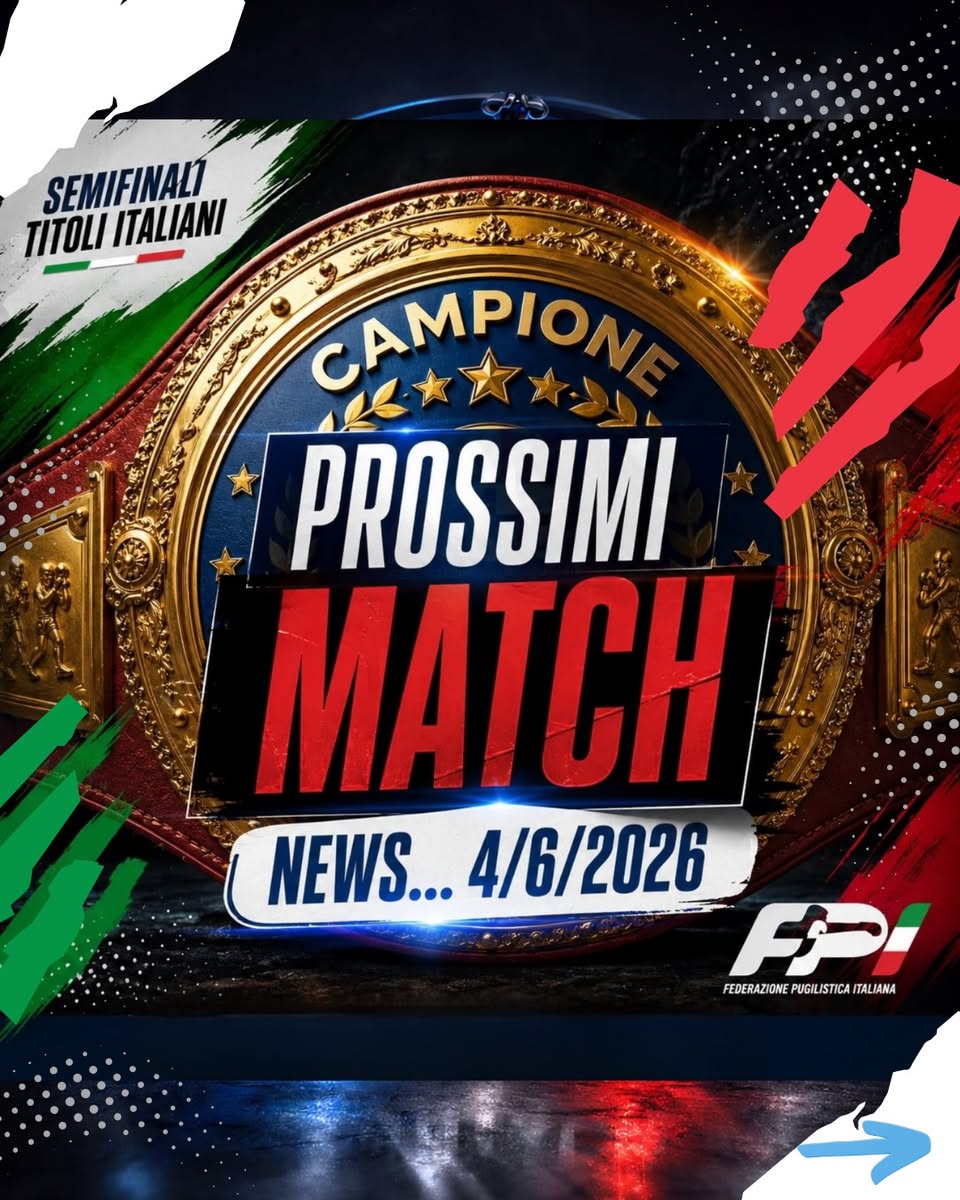 Semifinali Titoli ITALIANI PRO  Calendario Prossimi match (agg. 4/6/2026)