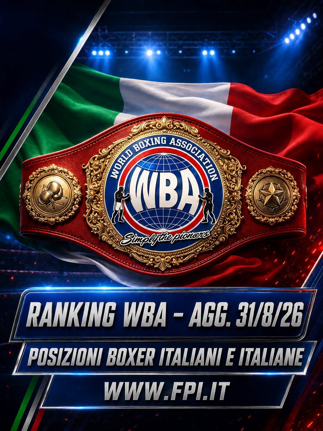 Ranking WBA - POSIZIONE BOXER ITALIANI E ITALIANE AGG. 31/8/2026