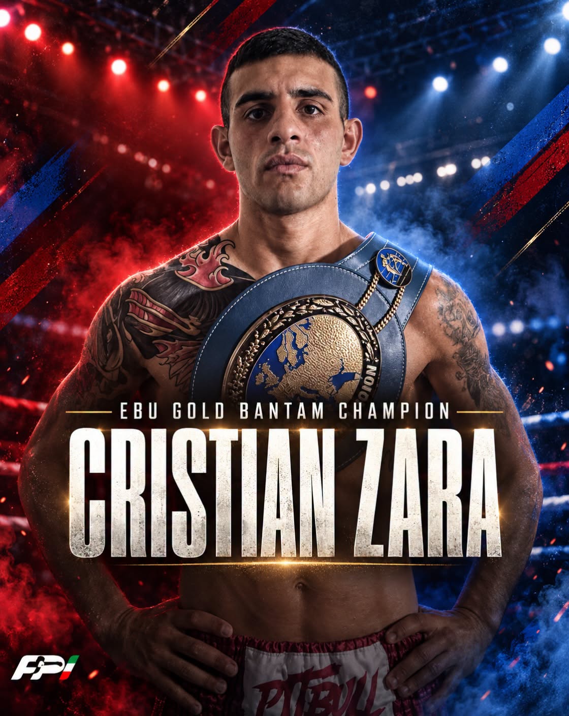 CRISTIAN ZARA SI CONFERMA CAMPIONE EUROPEO DEI PESI GALLO 
