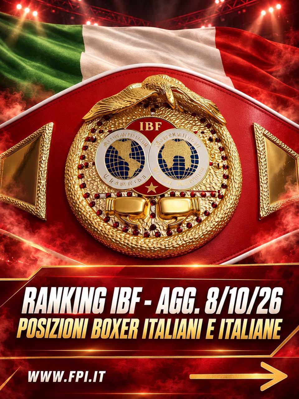 RANKING IBF OTTOBRE 2026 - POSIZIONI BOXER ITALIANI - ITALIANE 