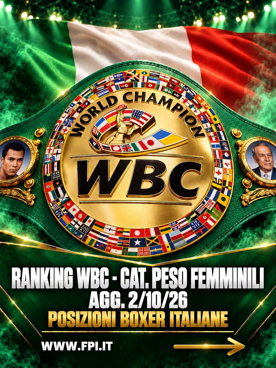 RANKING WBC FEMMINILI OTTOBRE 2026 - 6 LE BOXER ITALIANE NELLE CLASSIFICHE MONDIALI
