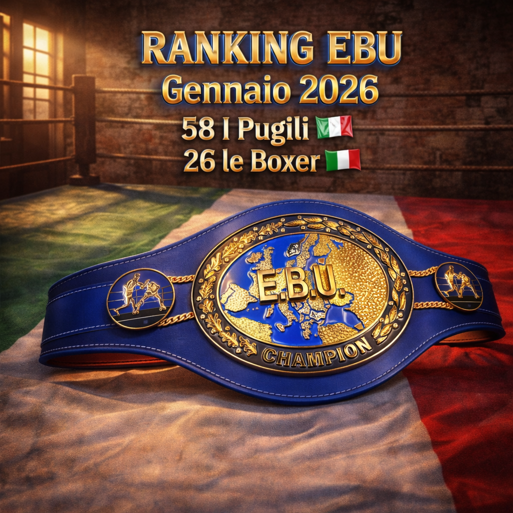 RANKING EBU - GENNAIO 2026 - POSIZIONAMENTO PUGILI ITALIANI E ITALIANE 