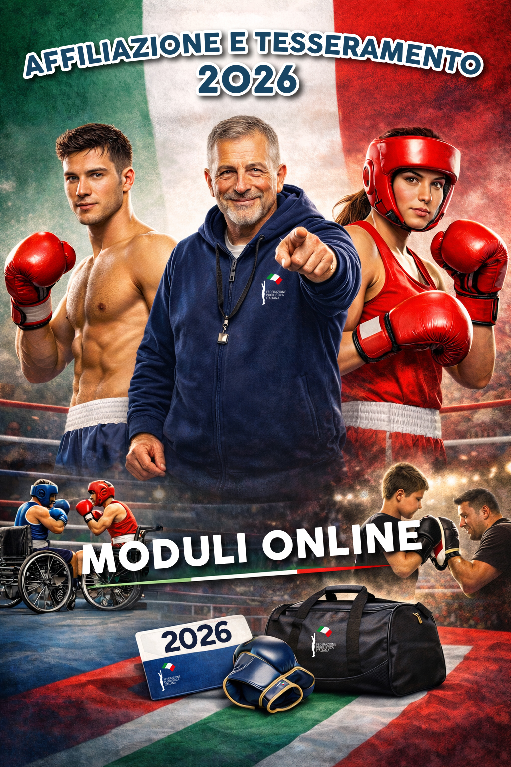 MODULI DI AFFILIAZIONE E TESSERAMENTO FPI PER LA STAGIONE SPORTIVA 2026 