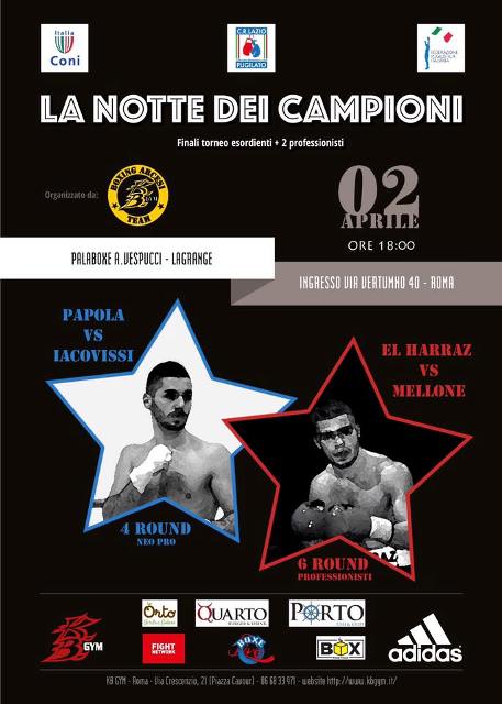Al PalaVespucci di Roma Finali Torneo e i professionisti