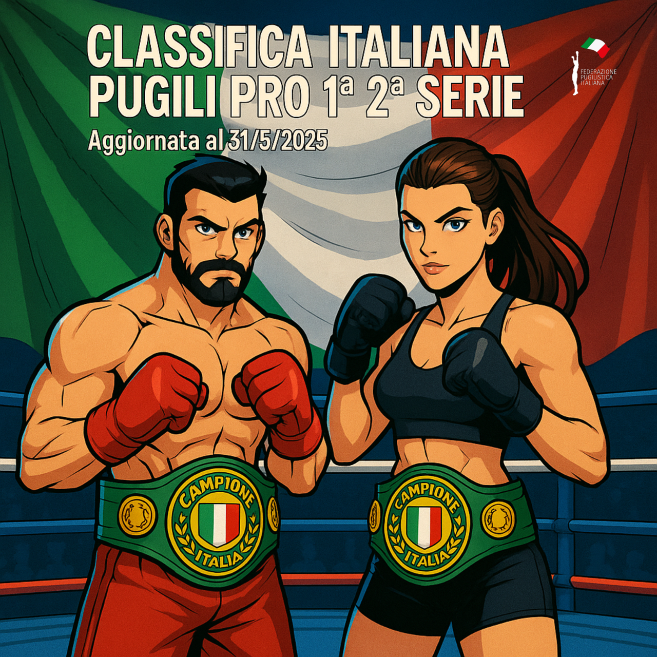 CLASSIFICA PUGILI PRO 1° 2° SERIE AGGIORNATA AL 31/5/2025