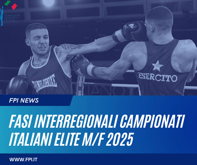 Comunicato n° 41 del 27.06.2025 - Fasi interregionali Campionati italiani ELITE M&F 