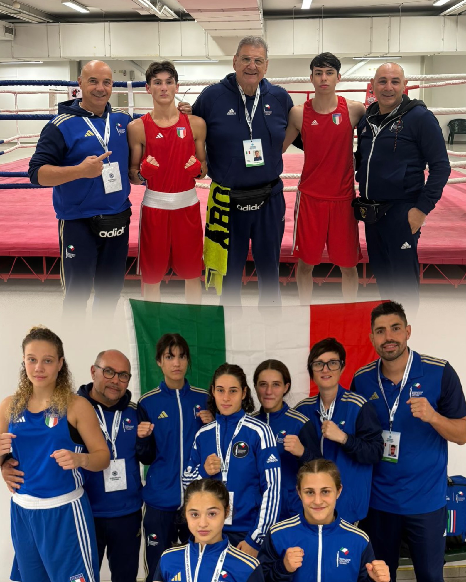Euro U19 Boxing Championships Ostrava 2025 - ITABOXING MATCH DAY 2 - 6 VITTORIE E 2 SCONFITTE PER L'ITALIA BOXING TEAM 