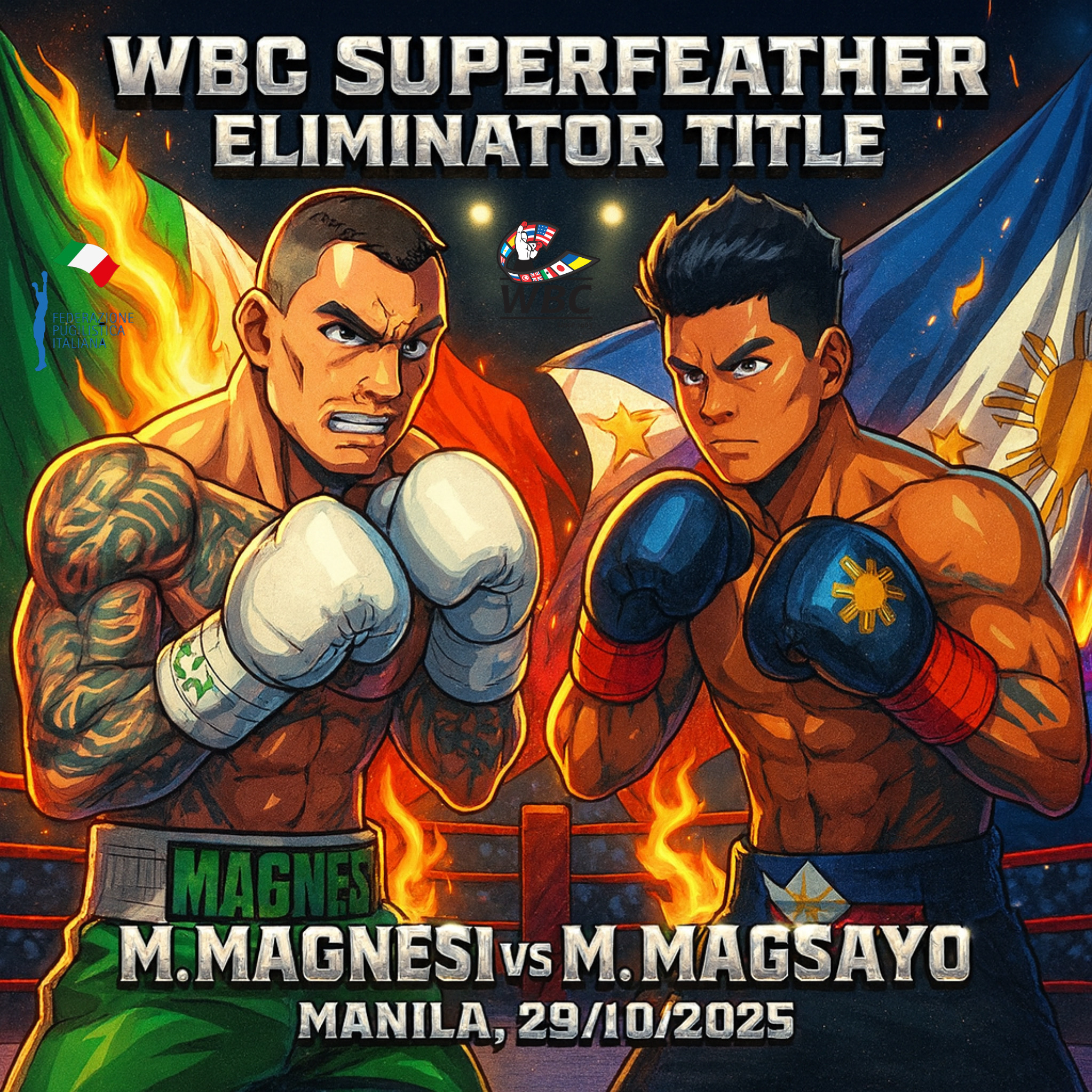 Il 29 ottobre pv a Manila Semifinale Mondiale per il nostro Michael Magnesi 