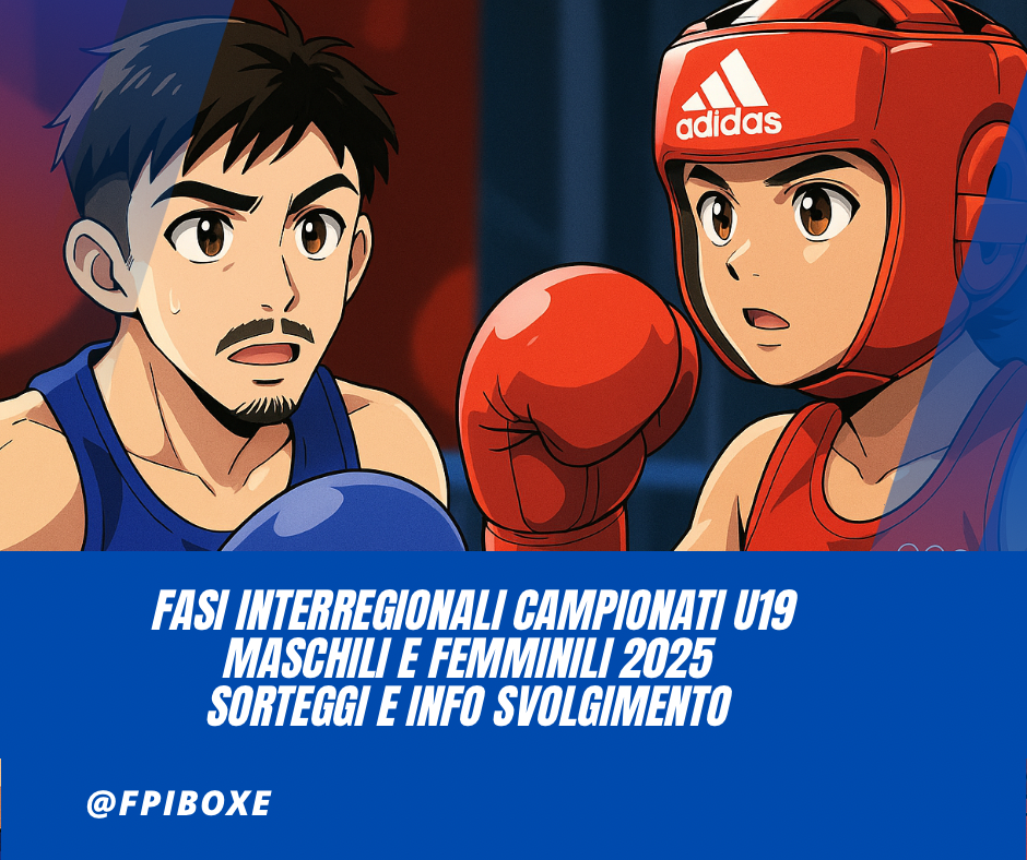 Campionati Italiani Under 19- Atleti/e sorteggiati x fasi interregionali  + INFO SVOLGIMENTO 