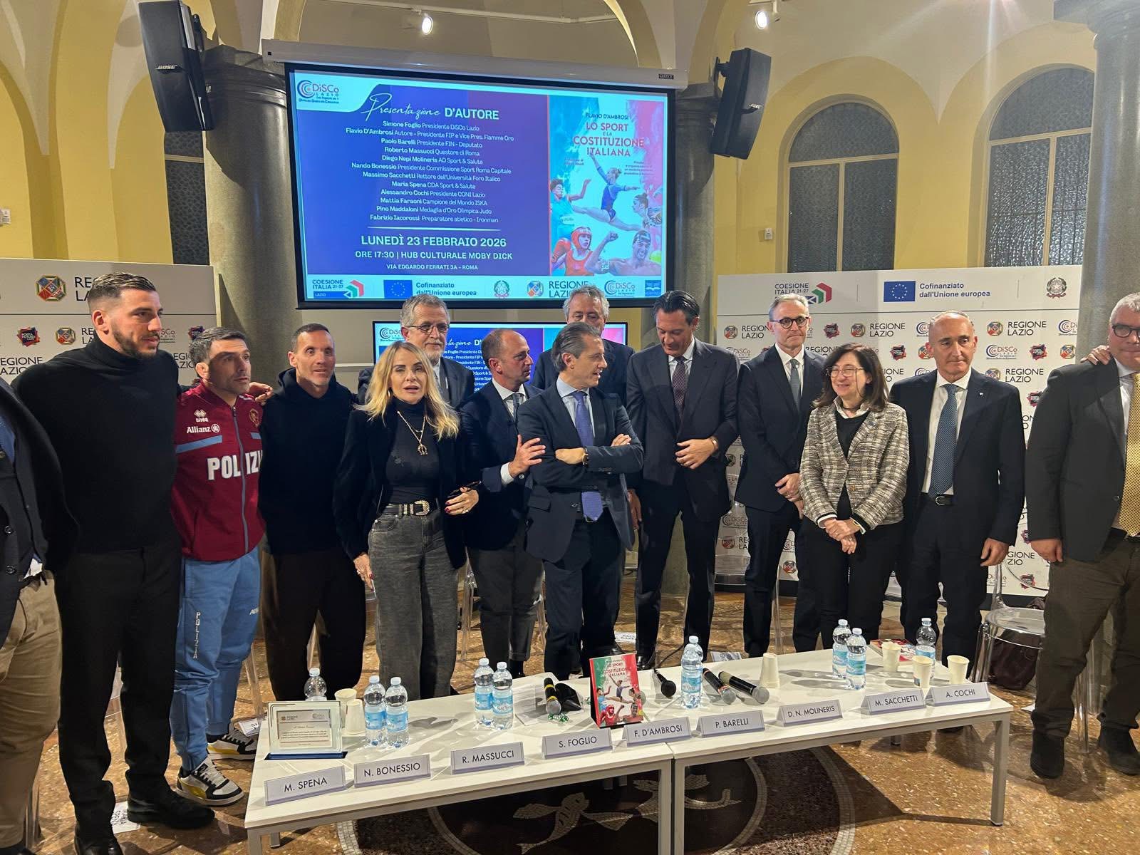 A Roma presentazione del Libro “Lo sport in Costituzione” del Presidente FPI Flavio D’Ambrosi 