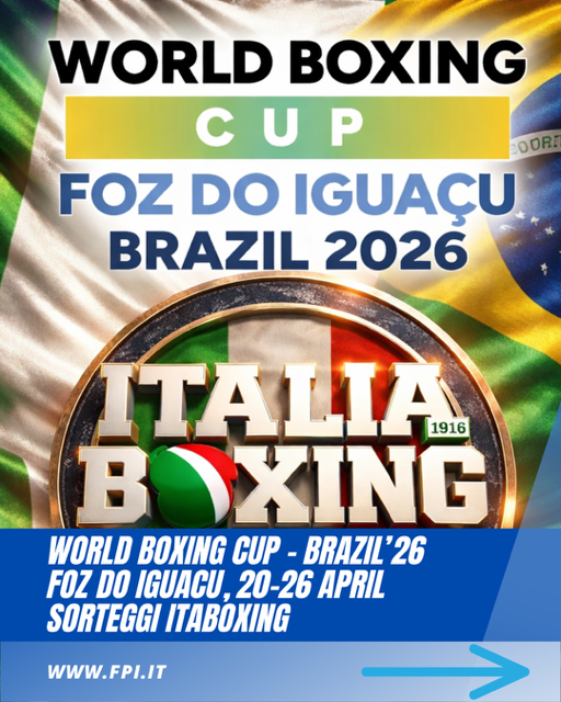 World boxing Cup 1° STAGE BRAZIL 2026 - SORTEGGI ITABOXING 