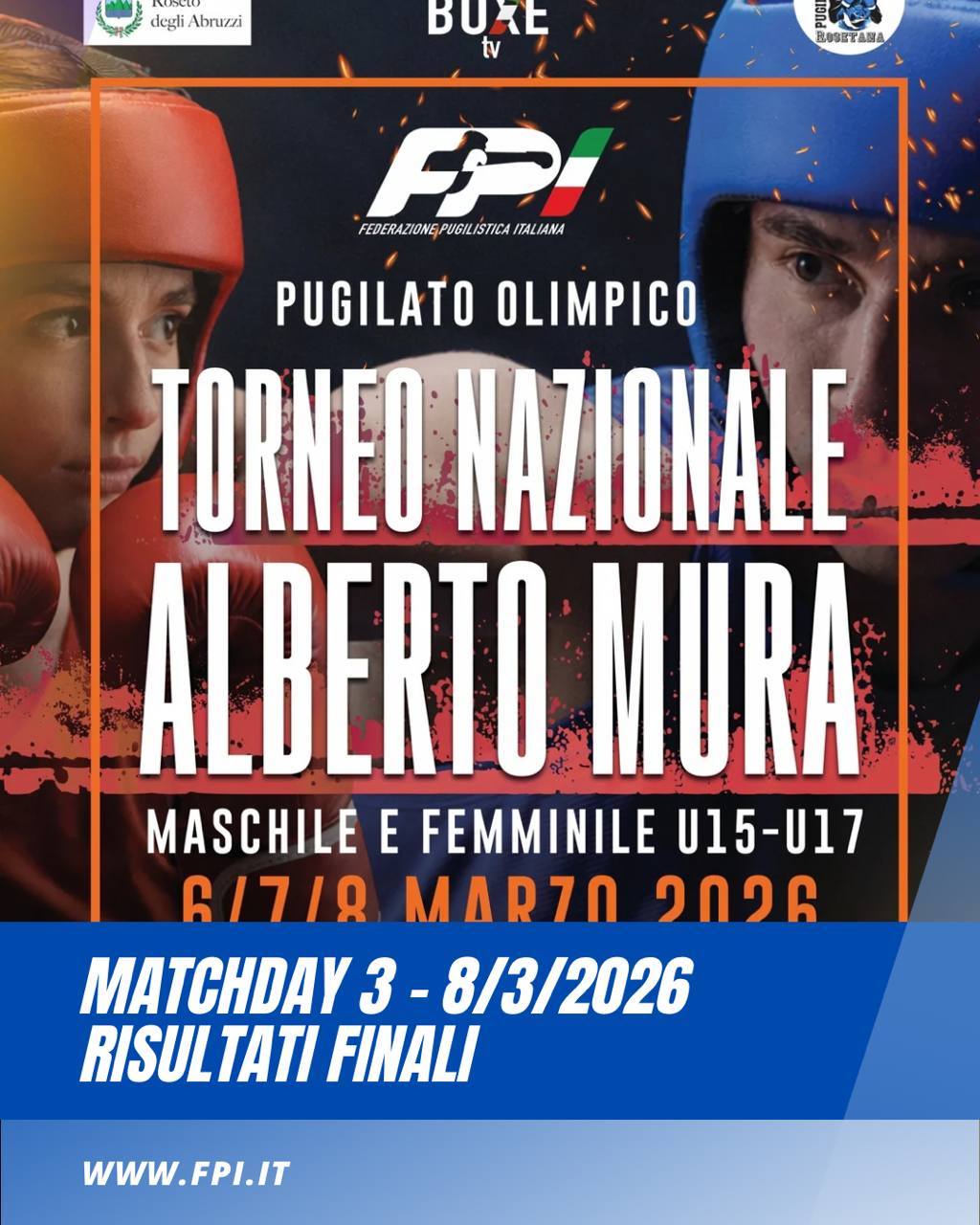 TORNEO "A. MURA" 2026 - RISULTATI FINALI 