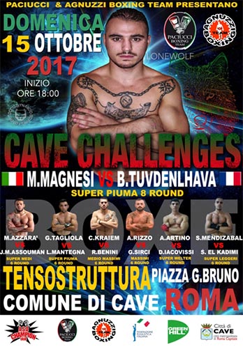 Il 15 ottobre a Cave interessante riunione pro con Michel Magnesi clou