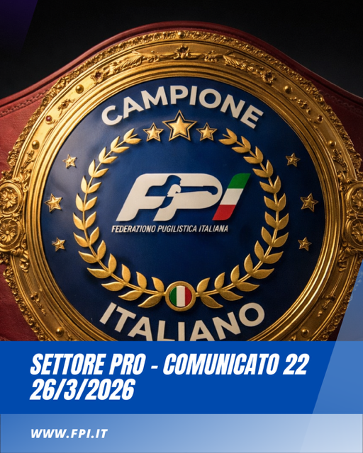 SETTORE PRO - Comunicato n. 22 del 26 marzo 2026
