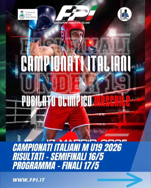 FASI FINALI CAMPIONATI ITALIANI MASCHILI U19 2026 - RISULTATI SEMIFINALI - PROGRAMMA FINALSSIME 