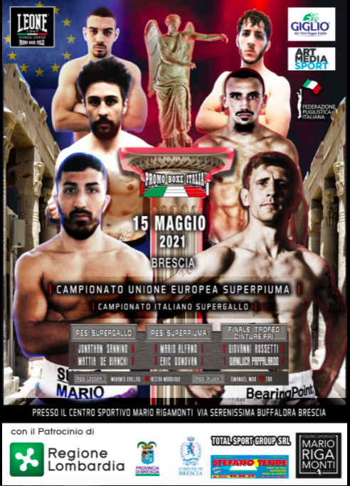 Brescia Boxing Night 15 Maggio 2021 - Tre Titoli e Ricco Sottoclou 