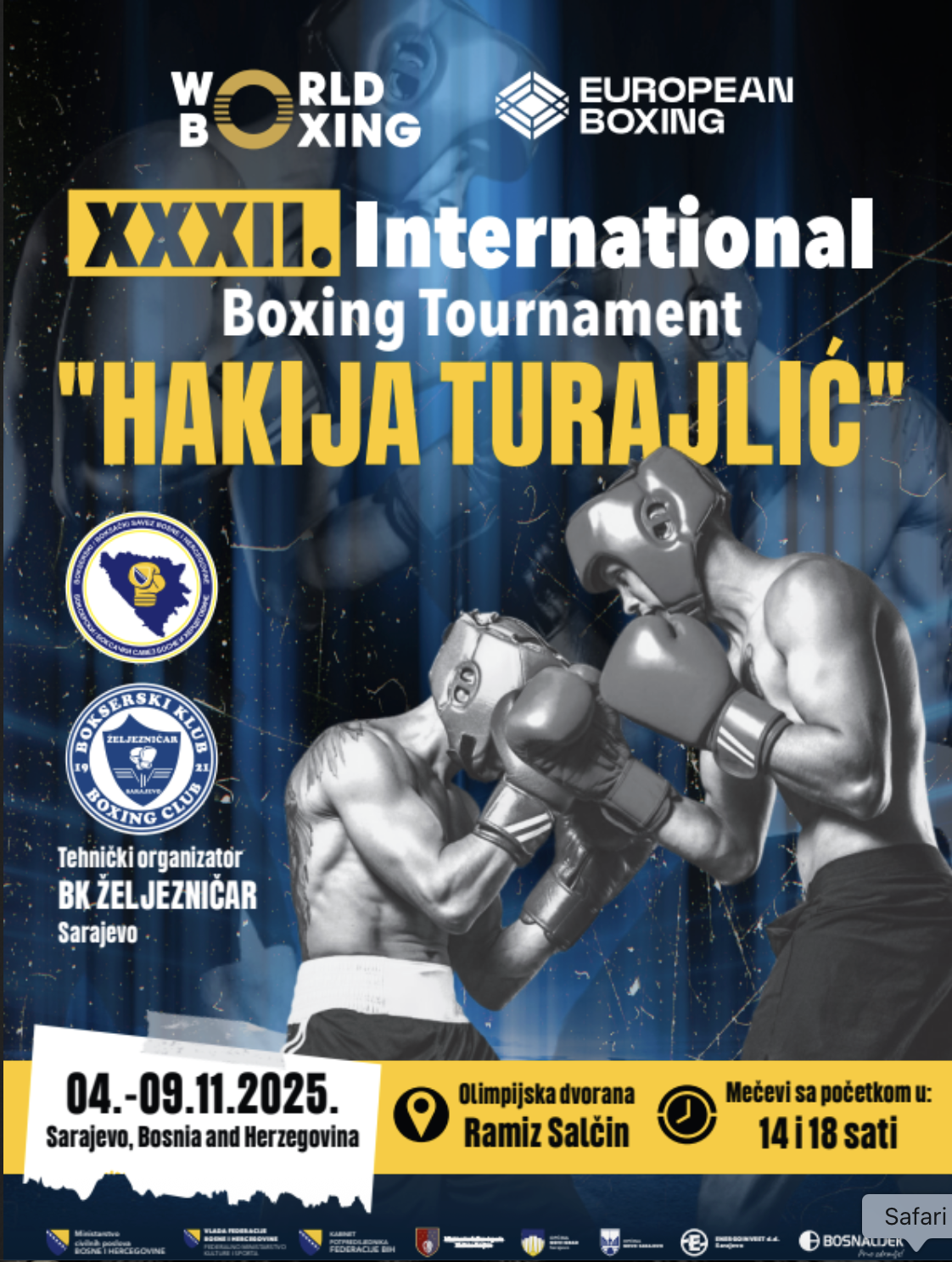 Azzurre e Azzurri U17 a Sarajevo per il Torneo Internazionale HAKIJA TURAJLIĆ