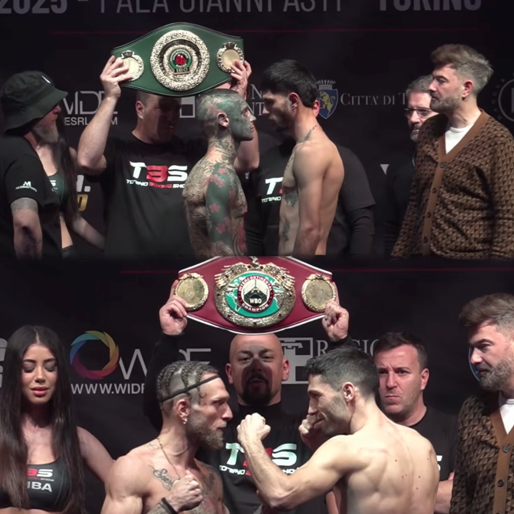TUTTO PRONTO A TORINO PER LA SERATA TBS CON DUE TITOLI IN PALIO - LIVE DAZN DALLE 20