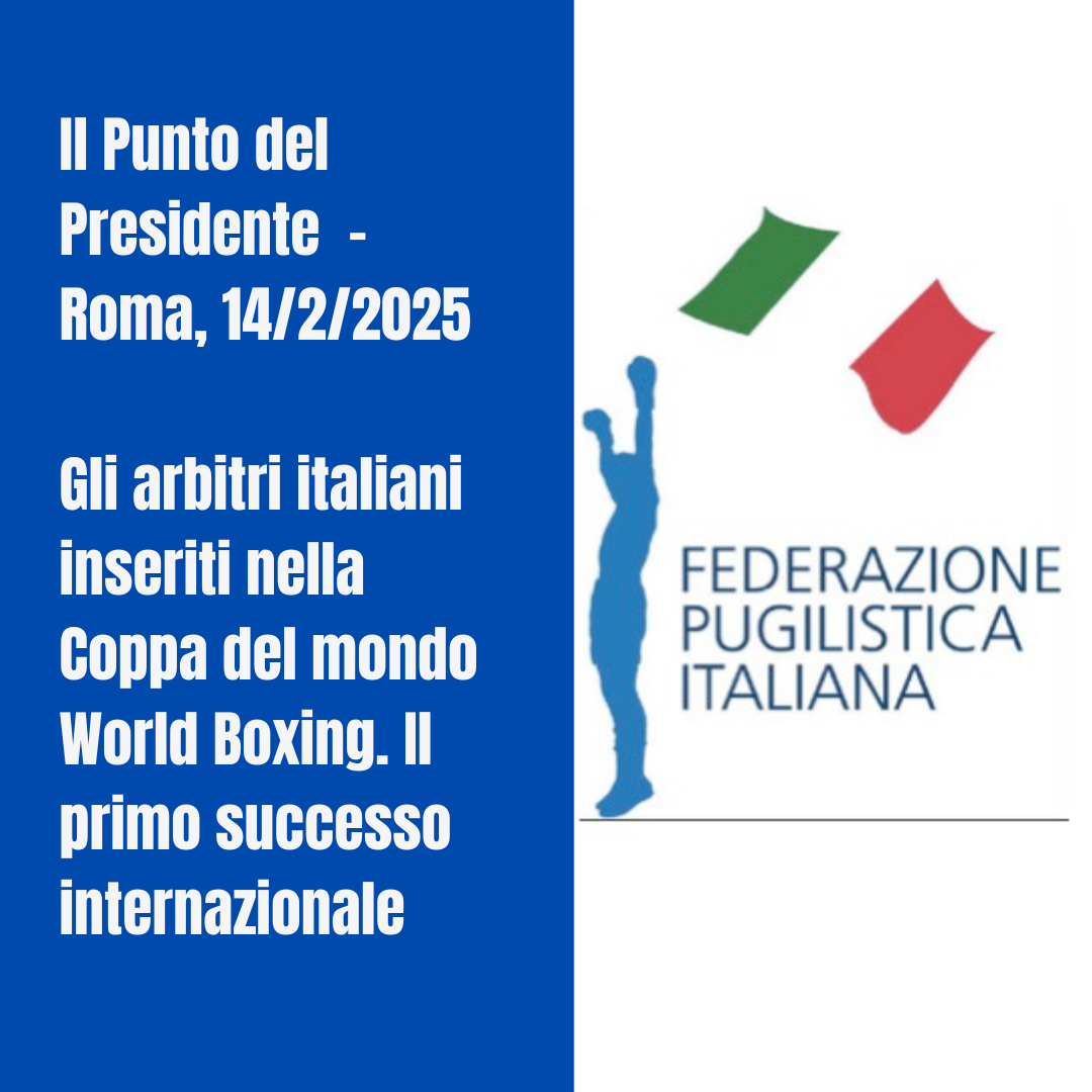 Gli arbitri italiani inseriti nella Coppa del mondo World Boxing. Il primo successo internazionale.