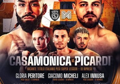 PALERMO BOXING NIGHT 3/5/2024 - TITOLO ITALIANO SUPERLEGGERI CASAMONICA VS PICARDI 