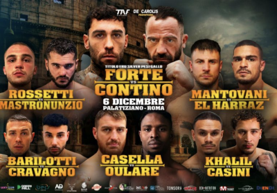 TITOLO EBU SILVER PESI GALLO | SALVATORE CONTINO VS MAURO FORTE