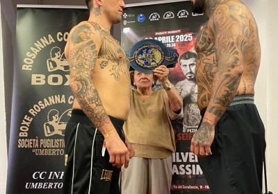 TITOLO EBU SILVER PESI MASSIMI | EDUARDO Giustini  VS Pezhman Seifkhani