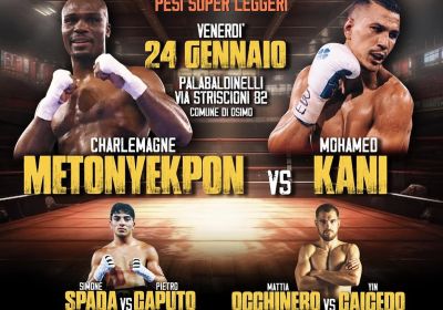 TITOLO EBU SILVER SUPERLEGGERI | CHARLY METONYEKPON VS MOHAMED KANI